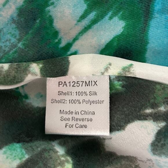 Parker Selita Mini Dress Women's Small Revolve Silk Pleated Green Sleeveless - Picture 8 of 8